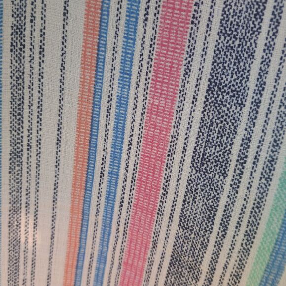 PACIFIC BEACH wide leg striped pants beach coverup splits up both sides size L - Picture 6 of 11